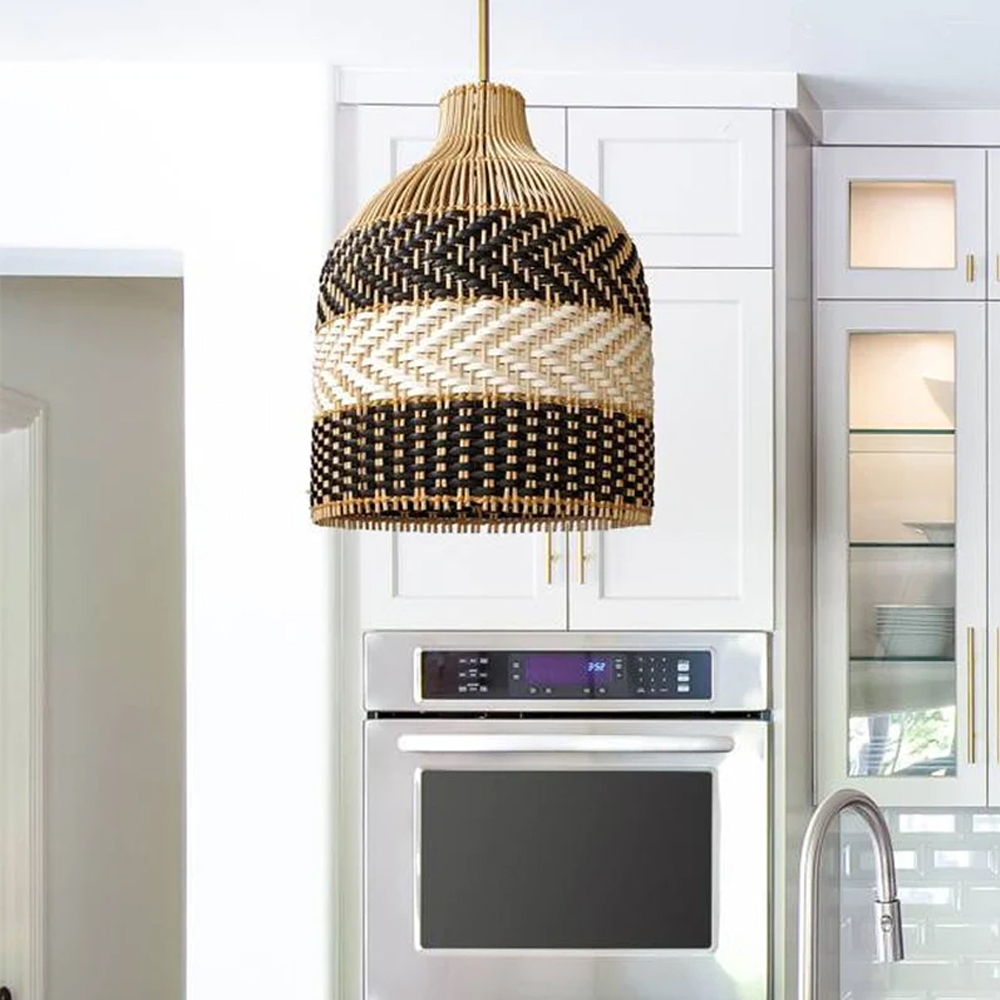 Java Rattan Pendant Light. High Quality Bamboo Wicker Hanging Light-labpiecesign