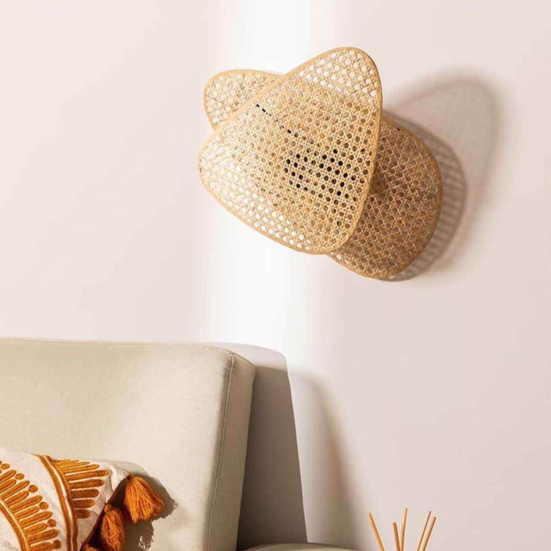 Rattan Wall Light
