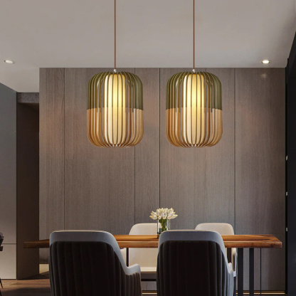 Natural Spectrum Colorful Wood Pendant Lamp-labpiecesign