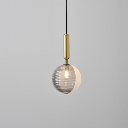 Nordic Luxury Glass Bubble Chandelier Simple High-end Copper Metal Pendant Light-labpiecesign