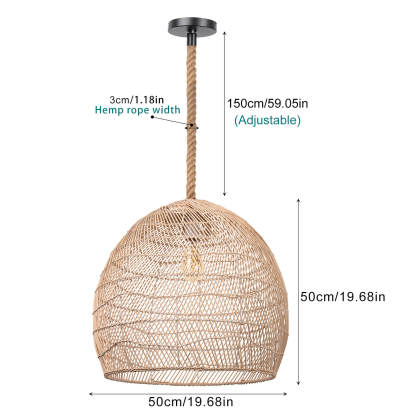 Rattan Hanging Light Shades Pendant Lamp For Living Room-labpiecesign
