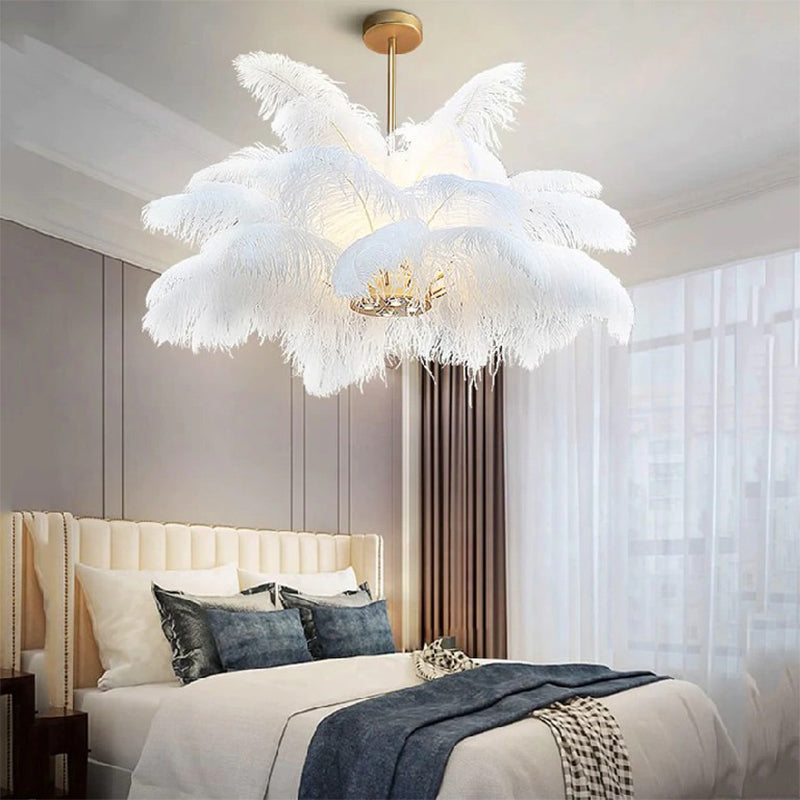 Rachel zoe feather pendant lamp