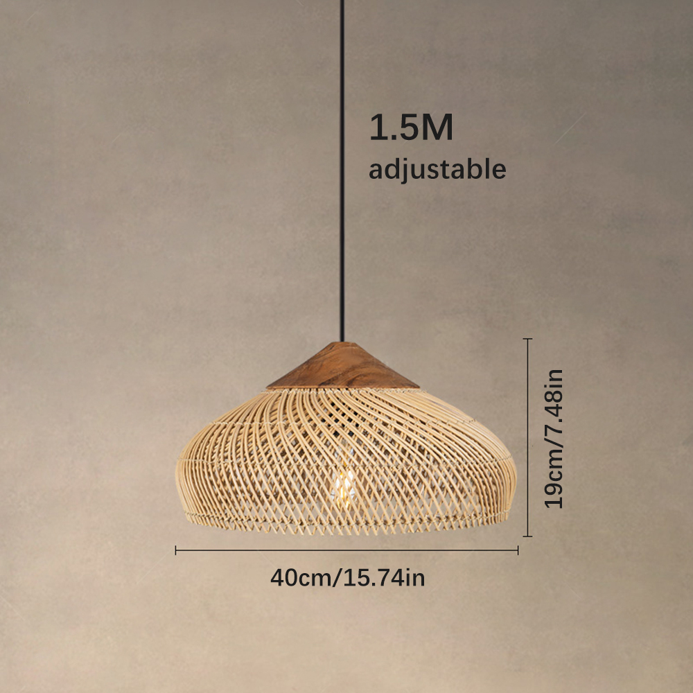 Japandi Lighting Wabi-sabi Style Bright Drum Lamp Pendant lampshade-labpiecesign