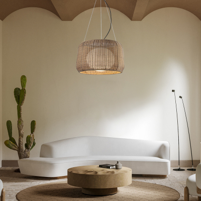 Art Japanese Rattan Pendant  Light Outdoor Waterproof Rattan lamp-labpiecesign
