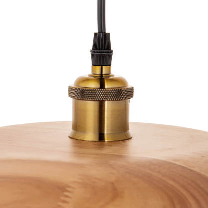 Retro Solid Wood Pendant Light-labpiecesign