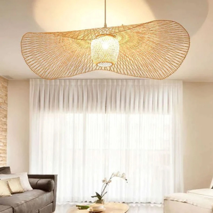 High Quality Creative Wicker Bamboo Pendant Light-labpiecesign