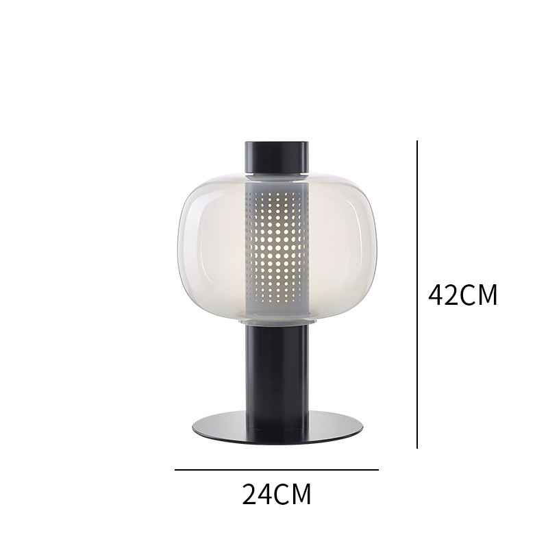 Modern Minimalist Creative Glass Table Lamp Light Luxury Desk Lamp-labpiecesign