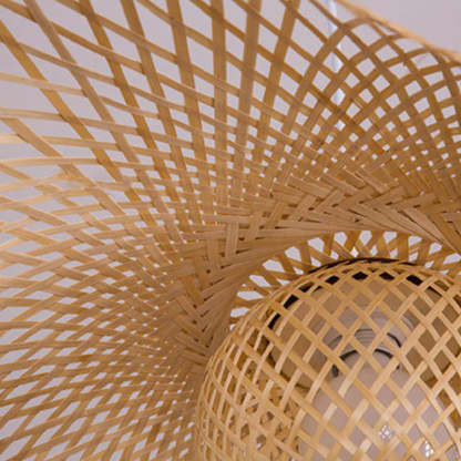 High Quality Creative Wicker Bamboo Pendant Light-labpiecesign