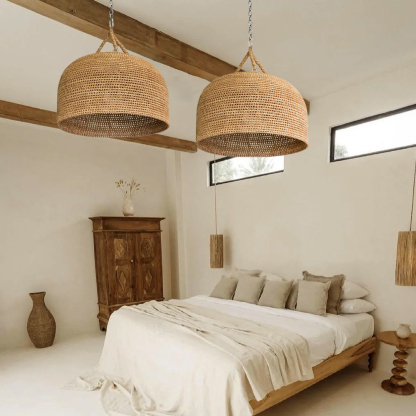Japanese Wabi-sabi Restaurant Rope Pendant Light-labpiecesign