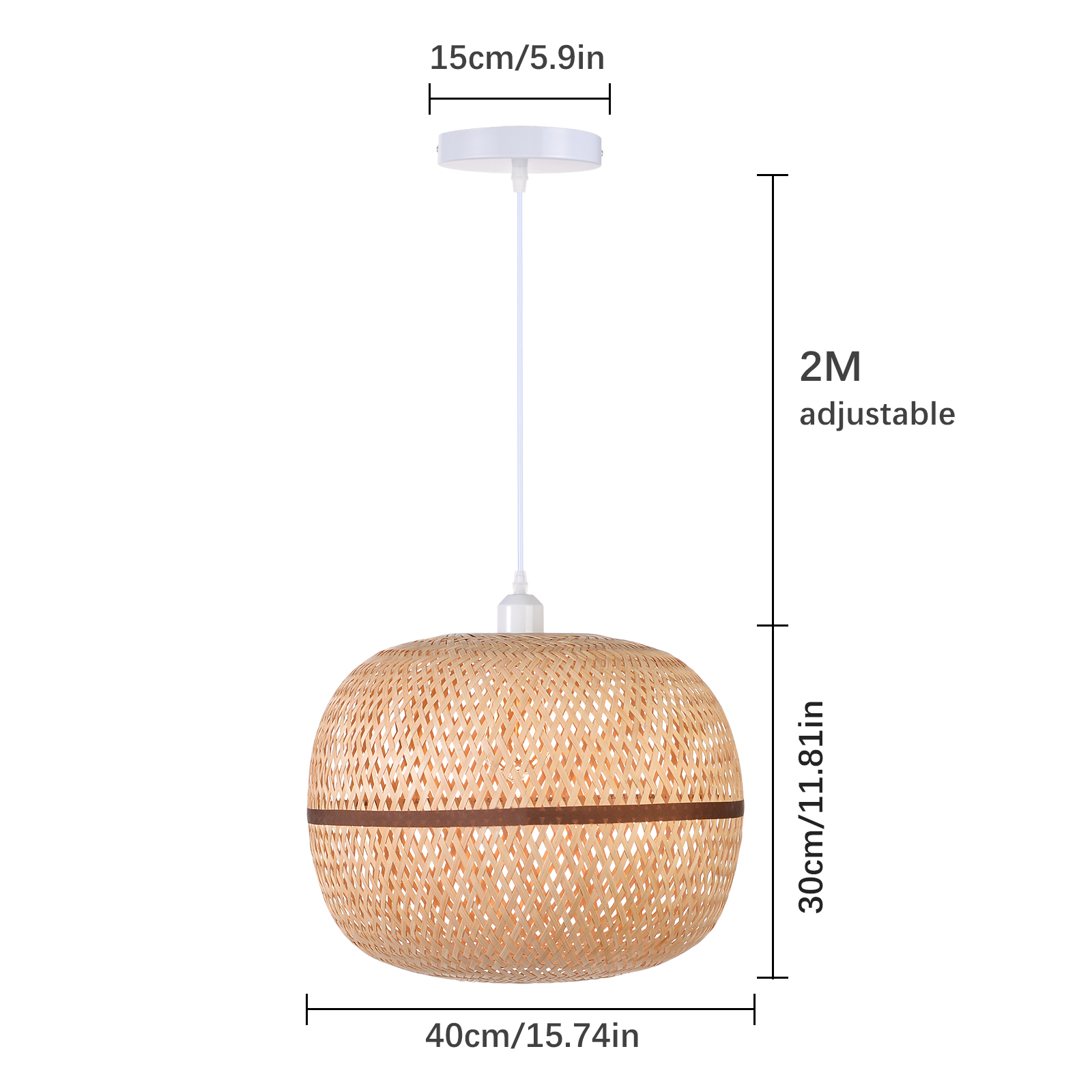 Rattan Novelty Pendant Lights Wicker Pendant Shade-labpiecesign