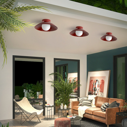 Medieval Cream Style Creative Warm Simple Modern Balcony Ceiling Lamp-labpiecesign