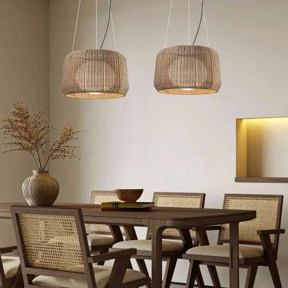 Art Japanese Rattan Pendant  Light Outdoor Waterproof Rattan lamp-labpiecesign