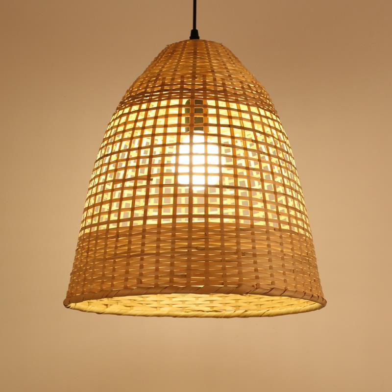 Basket Pendant Light Fixture Wabi-Sabi Kitchen Decor Hanging Lamp