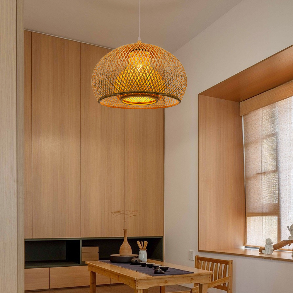 Wicker Chandelier Lighting Pendant Lamp Bamboo Pendant Light -labpiecesign