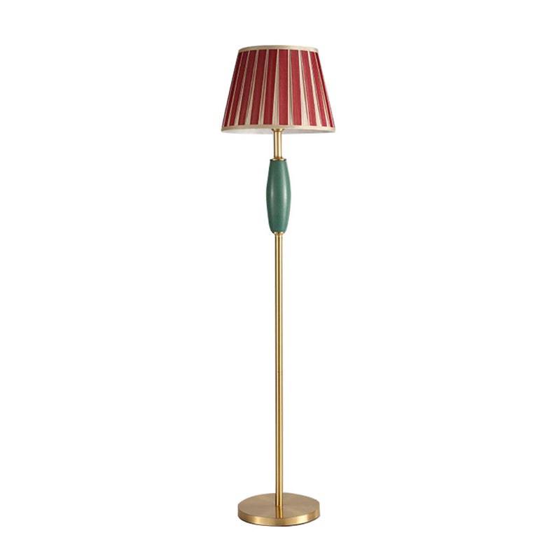 Brass Table Lamp Ceramic Desk Lampshade Retro Floor Lamp