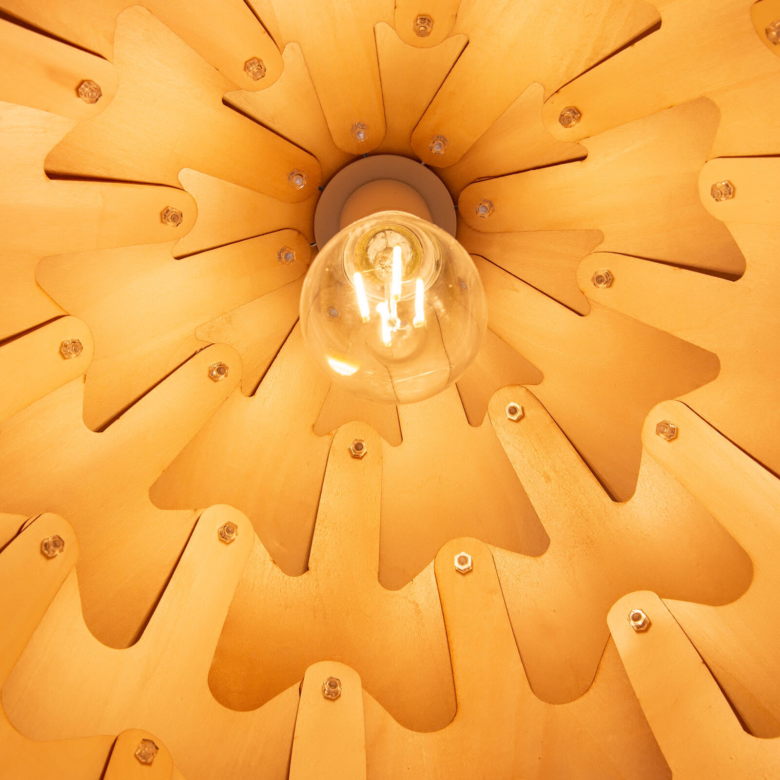 Creative Pine Cone Wooden Chandelier Pineapple Dining Rattan Lamp Home Decoration-labpiecesign