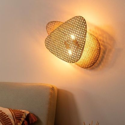 Rattan Wall Light-labpiecesign