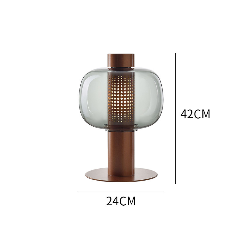 Modern Minimalist Creative Glass Table Lamp Light Luxury Desk Lamp-labpiecesign