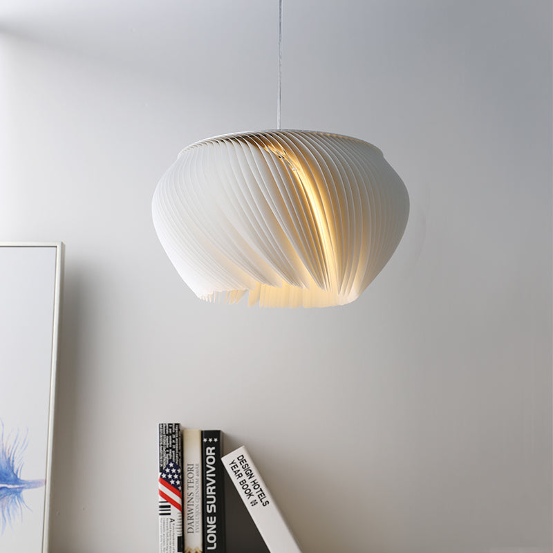 Modern Creative White Wavy Nodic Pendant Light For Living Room