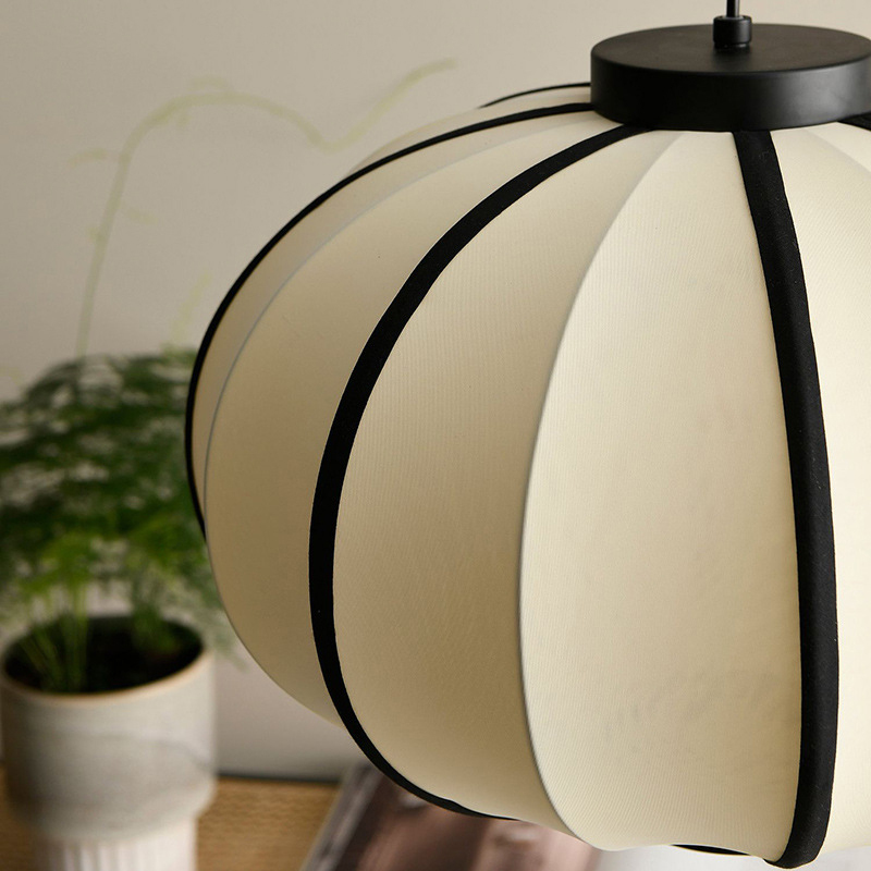 Fabric lantern pendant lamp japanese chandelier