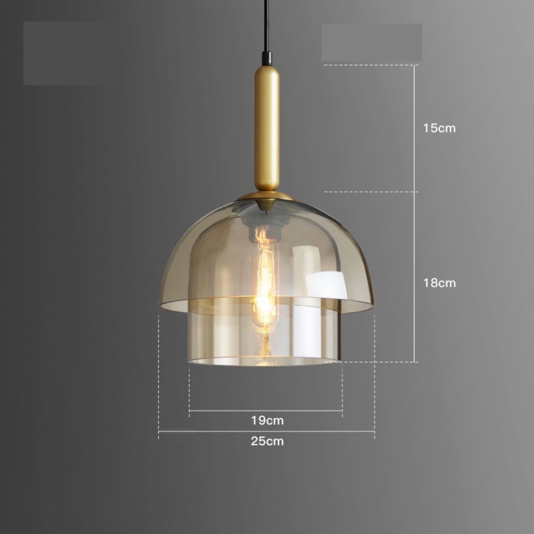 American Minimalist Bar Candelier Modern Light Luxury Glass Chandelier-labpiecesign
