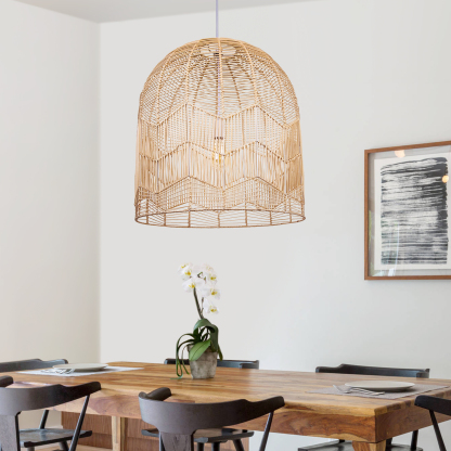 Handmade Basket Rattan Pendant Light Shades For Living Room-labpiecesign