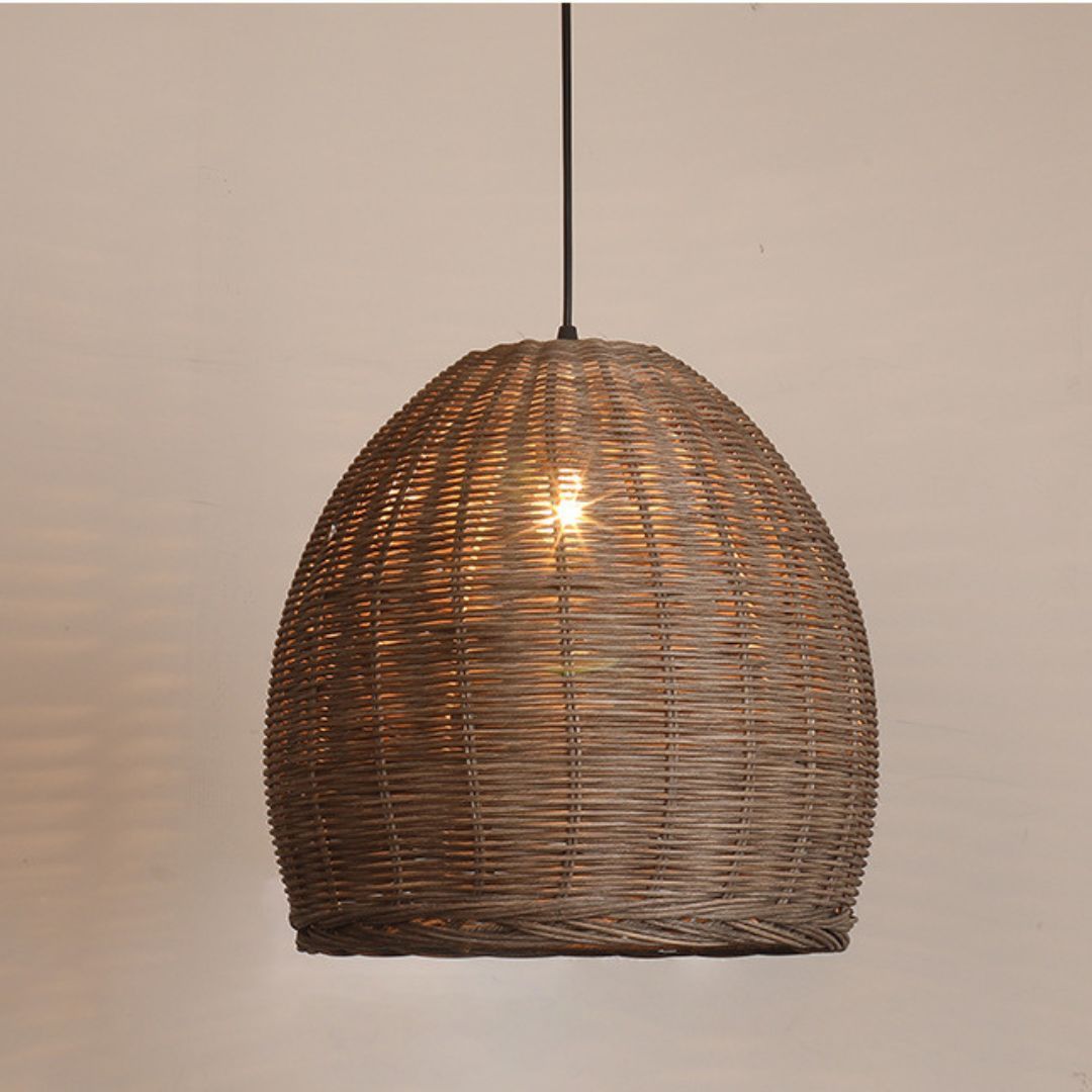 Wabi Sabi Restaurant Chandelier Simple Retro Rattan Light-labpiecesign