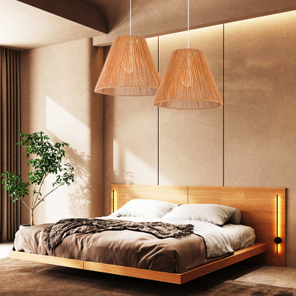 Bohemian Style Hemp Rope Pendant Light For Kitchen-labpiecesign