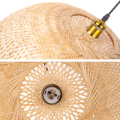 Bamboo Woven Chandeliers Decorative Pendant Lampshades-labpiecesign