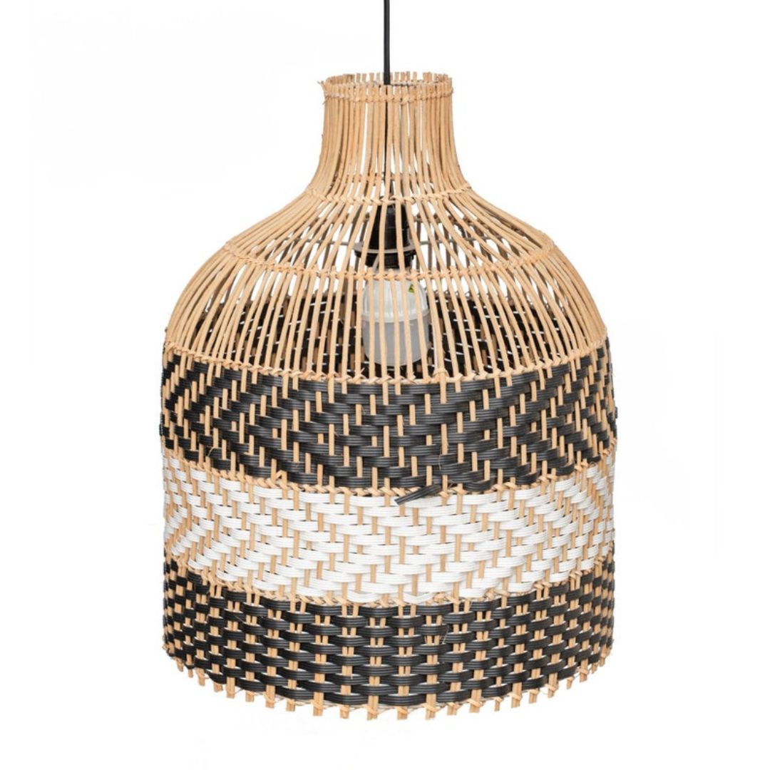 Java Rattan Pendant Light. High Quality Bamboo Wicker Hanging Light-labpiecesign