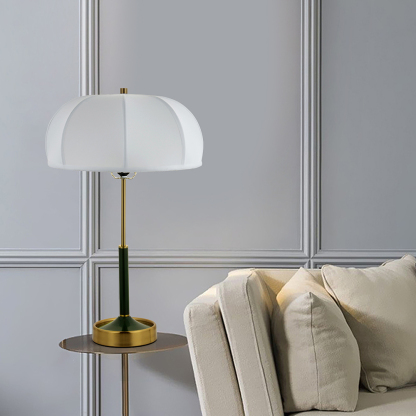 Modern Light Luxury Fabric Decoration Table Lamp Umbrella Shape Nordic Desk Lamps For Bedroom-labpiecesign