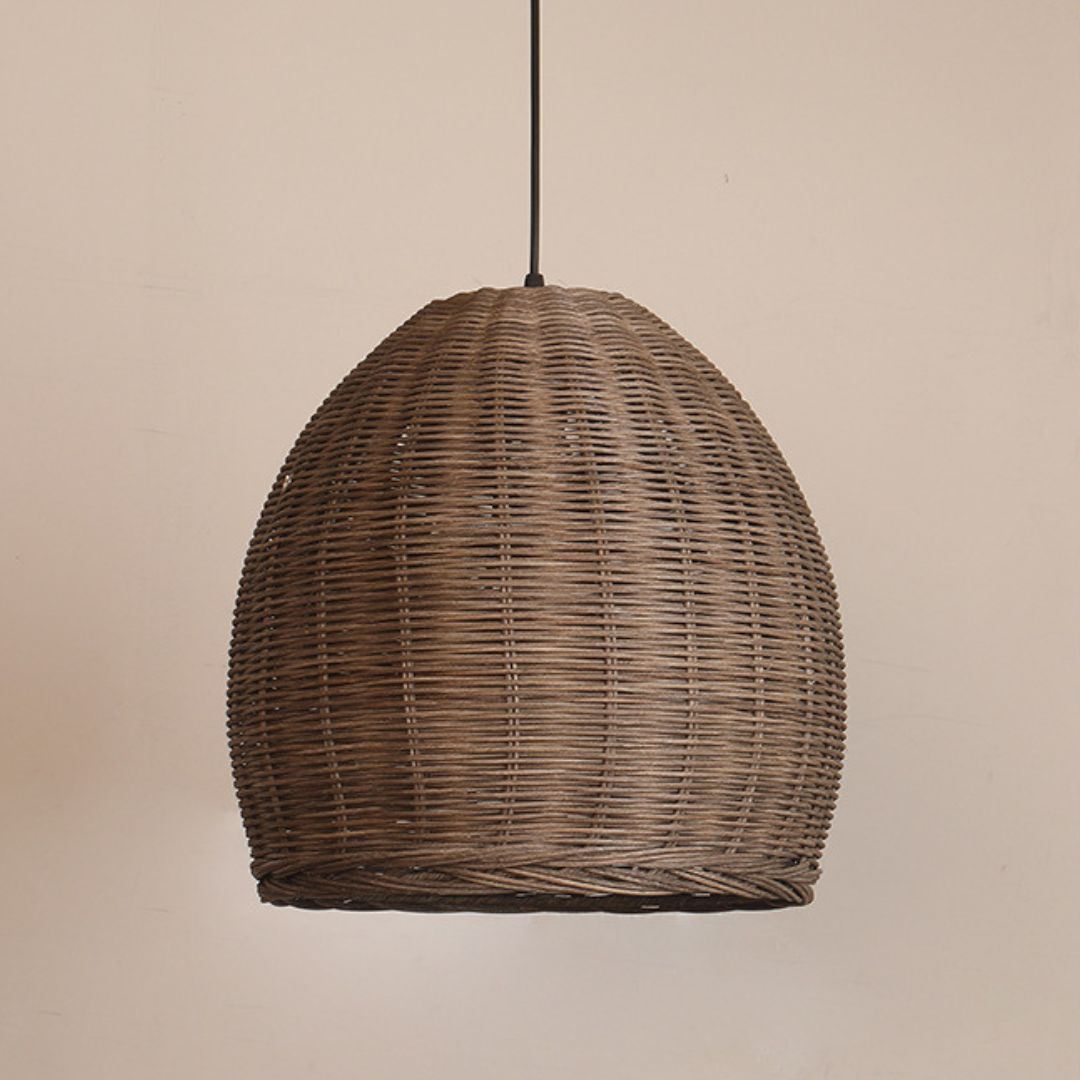 Wabi Sabi Restaurant Chandelier Simple Retro Rattan Light-labpiecesign