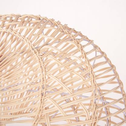 Basket Rattan Pendant Light Shade Pastoral Wicker Hanging Lamps-labpiecesign