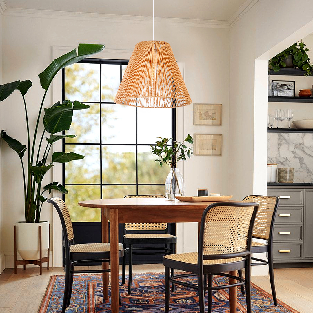 Bohemian Style Hemp Rope Pendant Light For Kitchen-labpiecesign