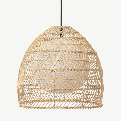 Luminaria Rattan Basket Pendant Light Romantic Rattan Chandelier-labpiecesign