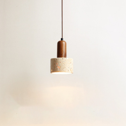Yellow Hole Stone Japanese Style Wabi-Sabi Style Bedroom Bedside Chandelier-labpiecesign