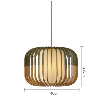 Natural Spectrum Colorful Wood Pendant Lamp-labpiecesign