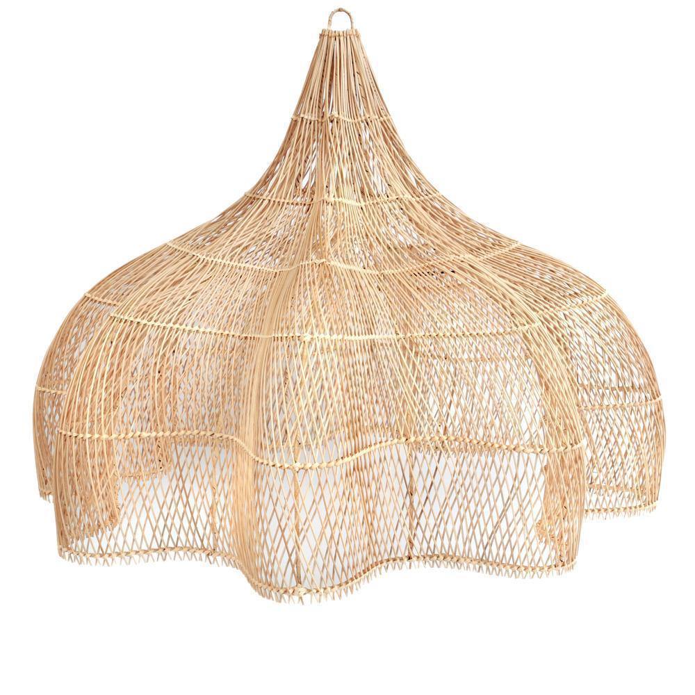 Wicker Pendant Shade outdoor rattan lamp -labpiecesign