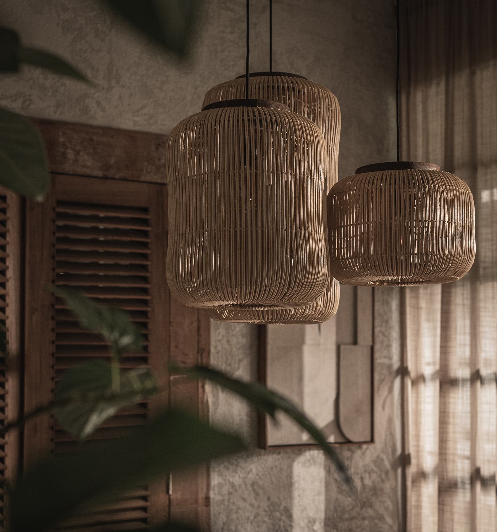 New Hand Knitted Rattan Pendant Lights-labpiecesign