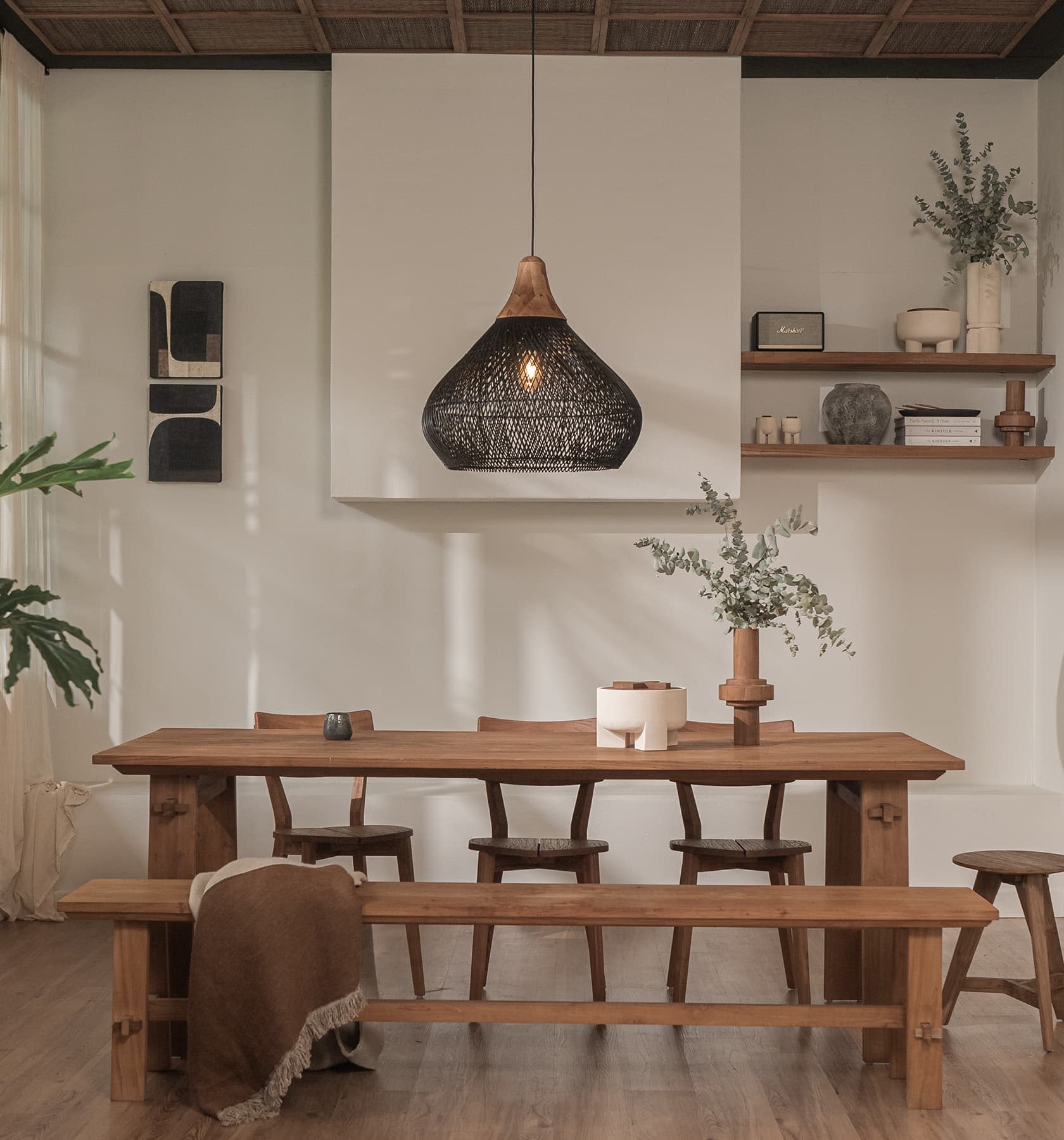 Japandi Lighting Wabi-sabi Style Bright Drum Lamp Pendant lampshade-labpiecesign