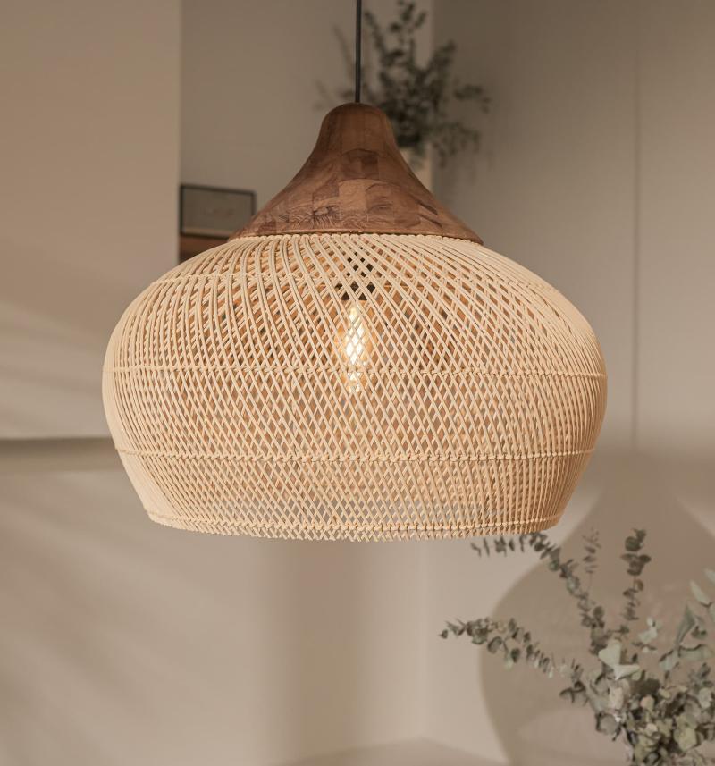Japandi Lighting Wabi-sabi Style Bright Drum Lamp Pendant lampshade-labpiecesign