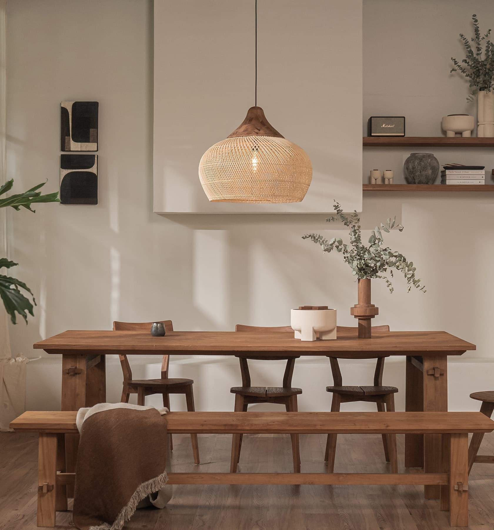 Japandi Lighting Wabi-sabi Style Bright Drum Lamp Pendant lampshade-labpiecesign