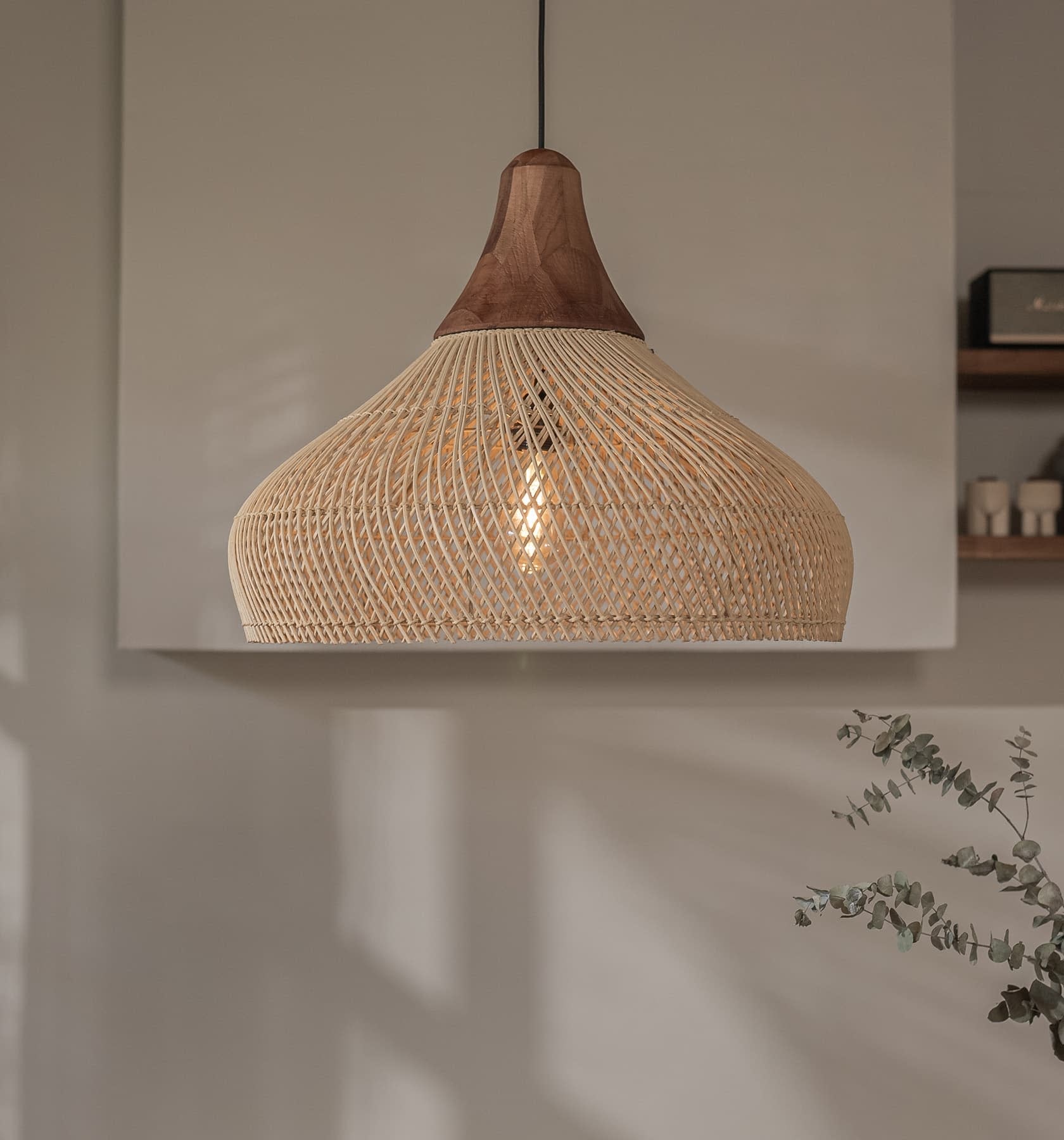 Japandi Lighting Wabi-sabi Style Bright Drum Lamp Pendant lampshade-labpiecesign