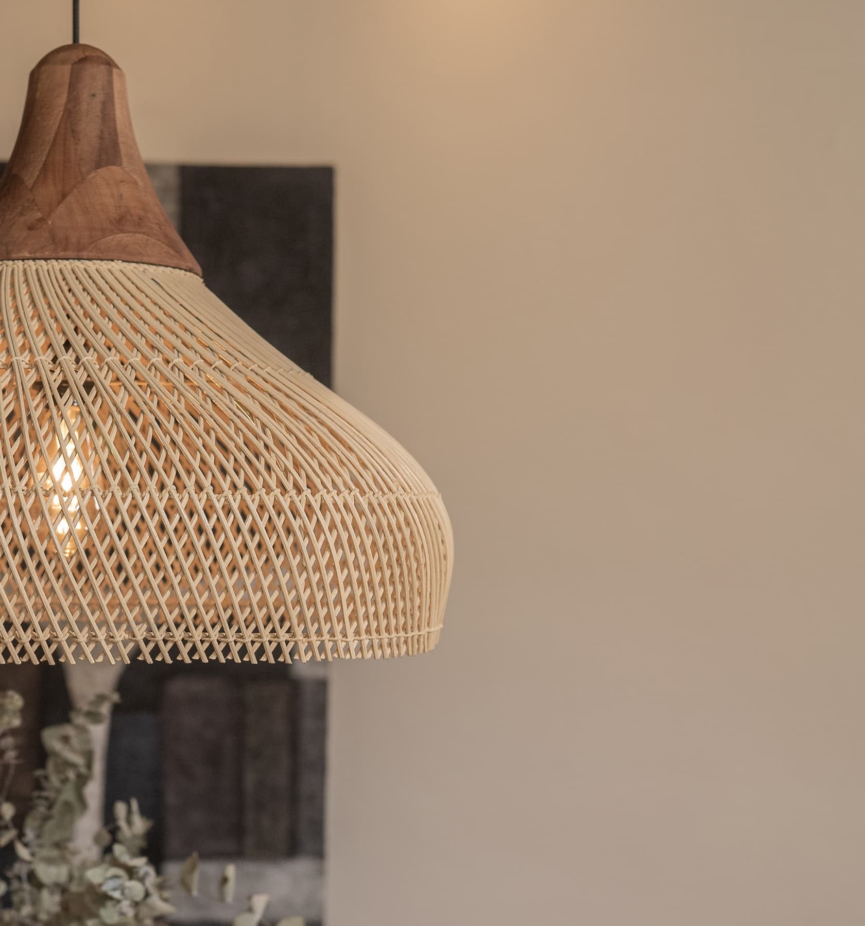 Japandi Lighting Wabi-sabi Style Bright Drum Lamp Pendant lampshade-labpiecesign