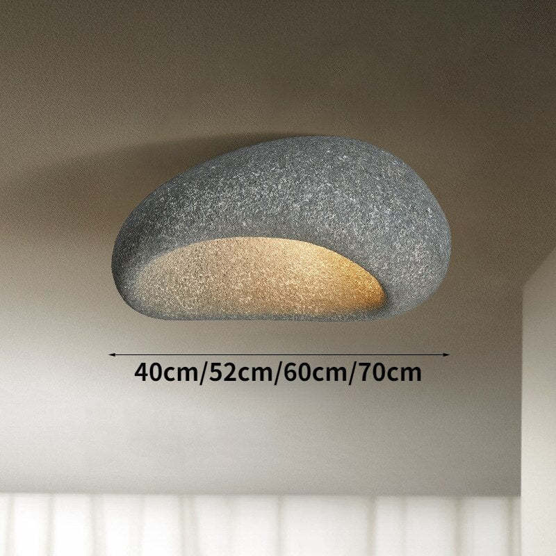 Wabi-sabi Style Resin Ceiling Lamp Japanese Style Master Bedroom Ceiling Light-labpiecesign