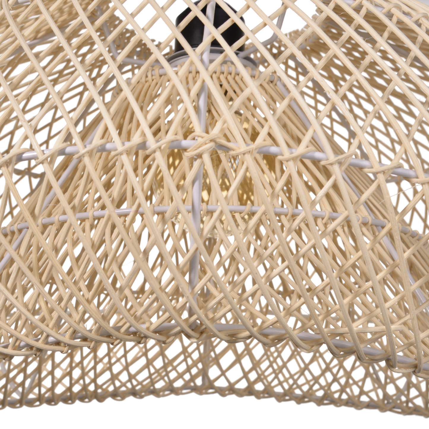 Handmade Bamboo Wicker Lampshade Vintage Rattan Pendant Light