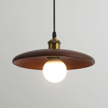Retro Solid Wood Pendant Light-labpiecesign