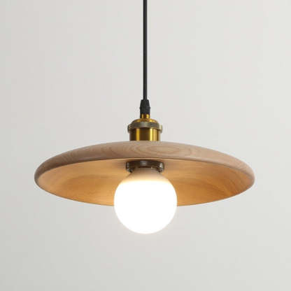 Retro Solid Wood Pendant Light-labpiecesign