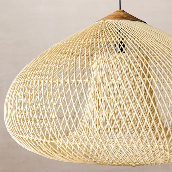Japanese Style Wabi-sabi Style Rattan Pendant lampshade