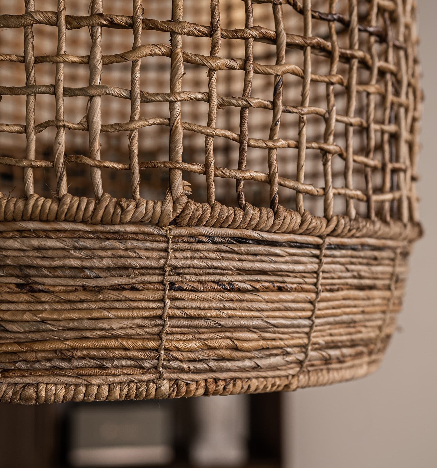 Bohemian Woven Rattan Solid Wood Splicing  Pendant Lights -labpiecesign